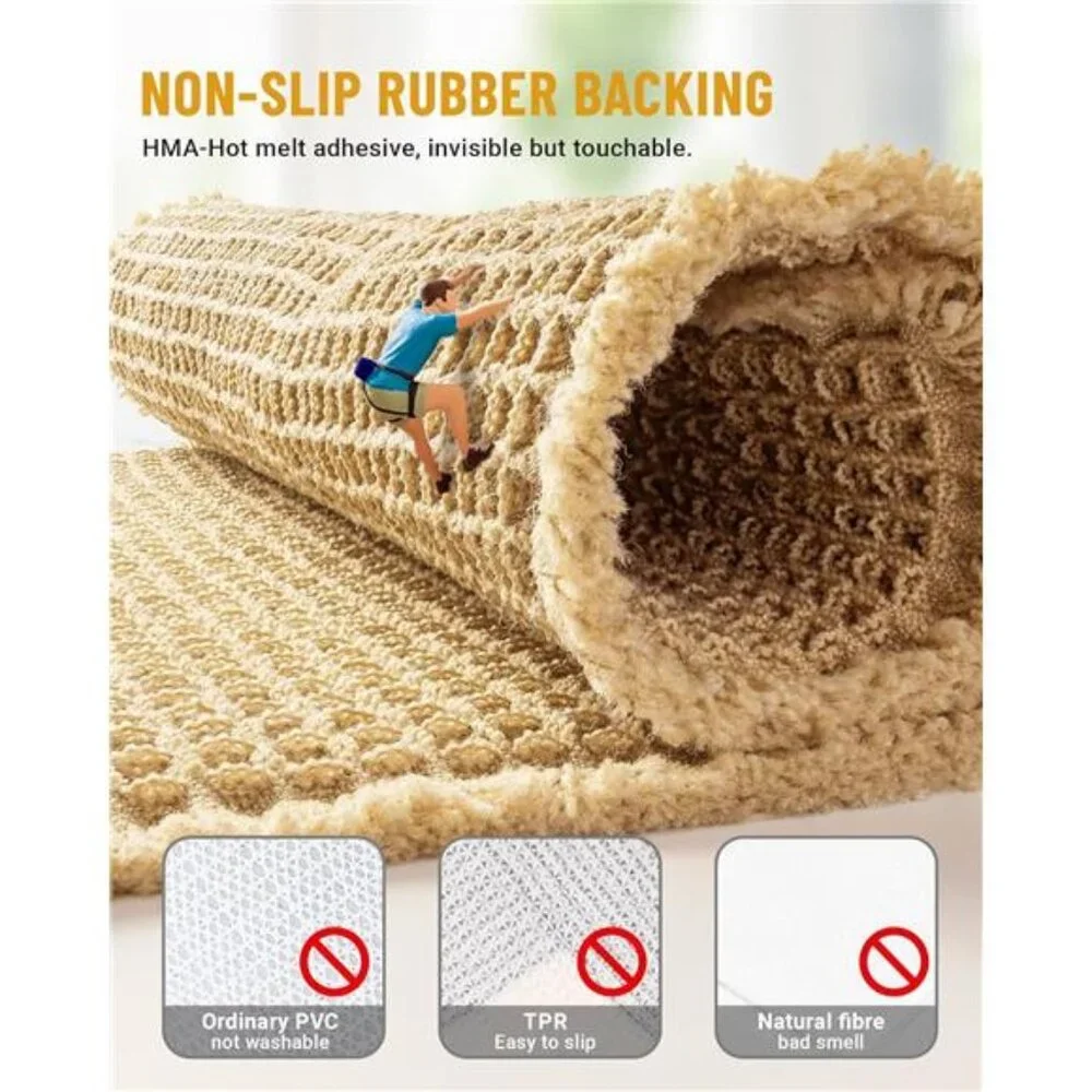 Large Waffle Bath Mat Set, Non Slip Bath Rug Set, Ultra Absorbent Bath Mats